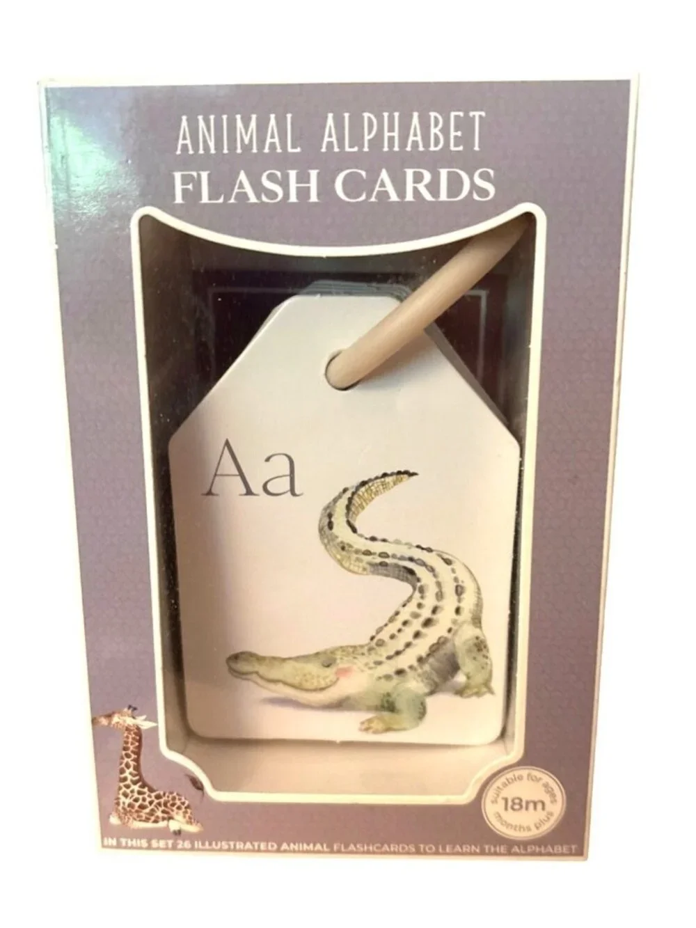 Animal Alphabet Flash Cards Berry Lane 26 Double Sided Illustrated Non-Toxic New